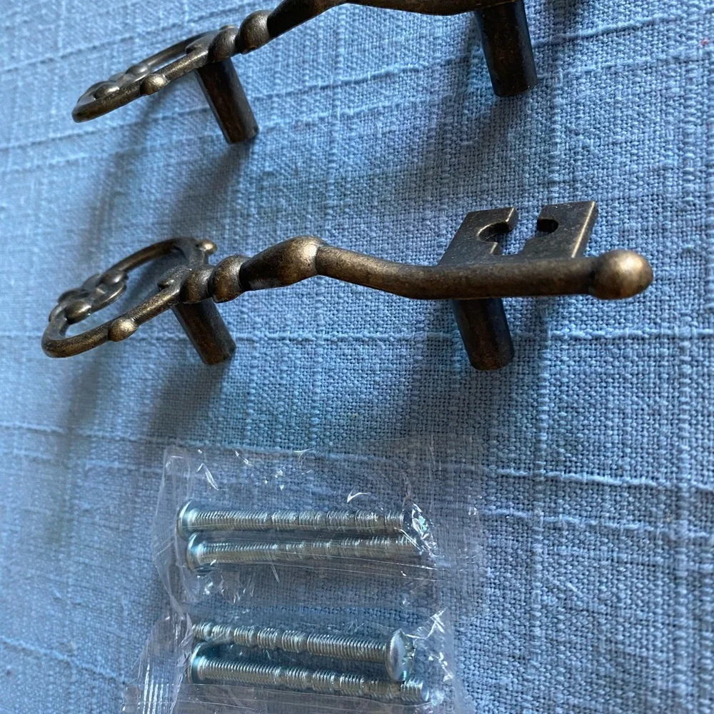 Vintage Bronze Key Drawer Knobs